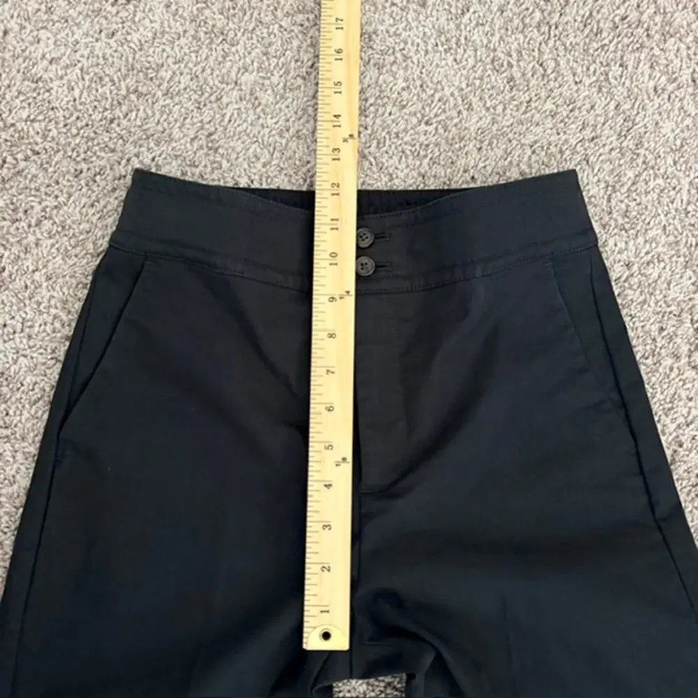 J. Crew Super Wide Leg Pants Women's 4P High Waisted Flare Black‎ Bell Bottom